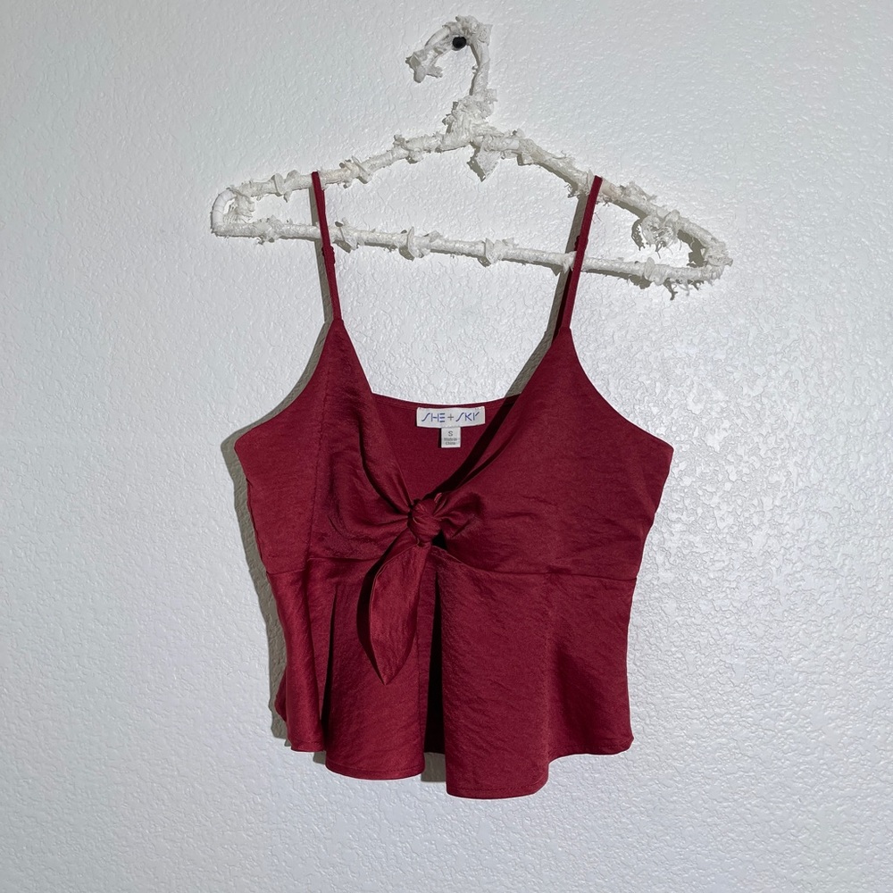 She Sky maroon top. Cute for date night